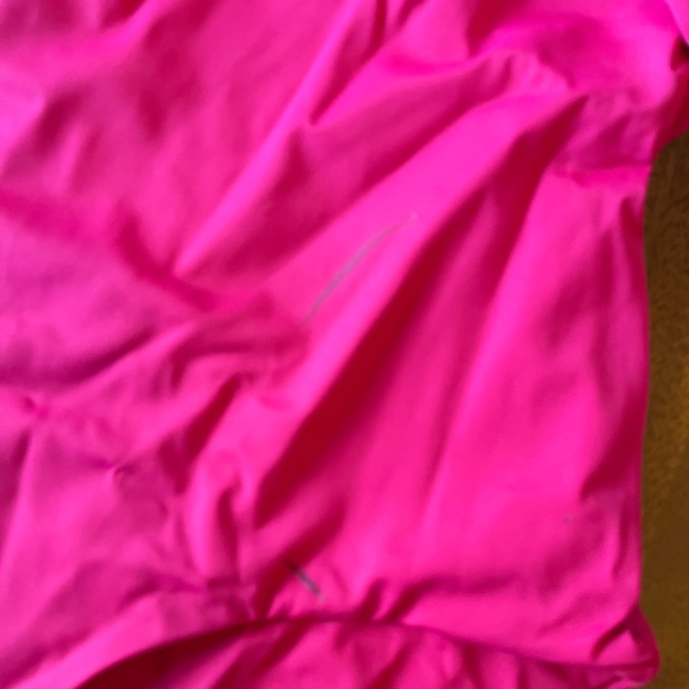 Corelle Hot Pink Ruffled One Piece Swimsuit - Picture 3 of 5